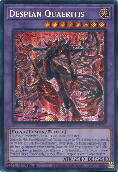 Despian Quaeritis (Secret Rare) - RA05-EN036 - Secret Rare - 1st Edition