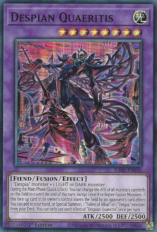 Despian Quaeritis - RA05-EN036 - Super Rare - 1st Edition