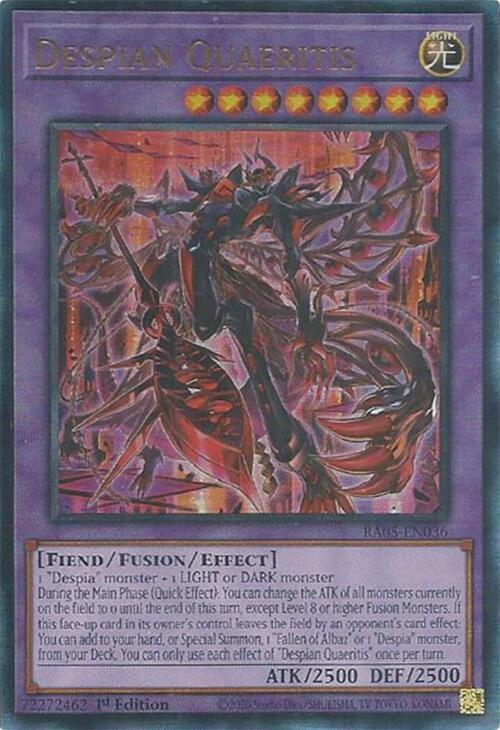 Despian Quaeritis (PUR) - RA05-EN036 - Prismatic Ultimate Rare - 1st Edition