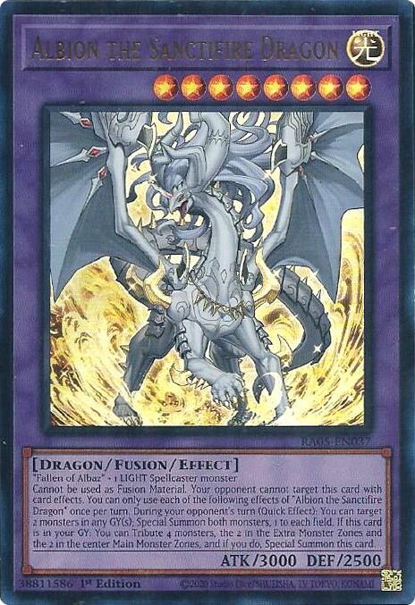 Albion the Sanctifire Dragon (Ultra Rare) - RA05-EN037 - Ultra Rare - 1st Edition