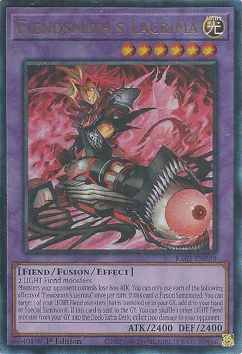 Fiendsmith's Lacrima (PUR) - RA05-EN038 - Prismatic Ultimate Rare - 1st Edition