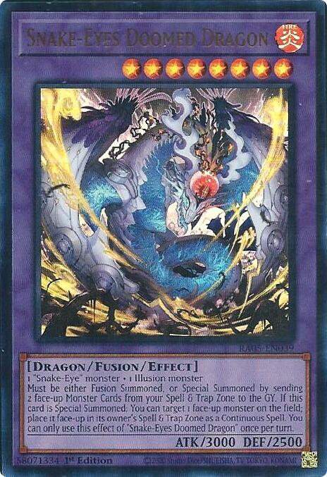 Snake-Eyes Doomed Dragon (Ultra Rare) - RA05-EN039 - Ultra Rare - 1st Edition
