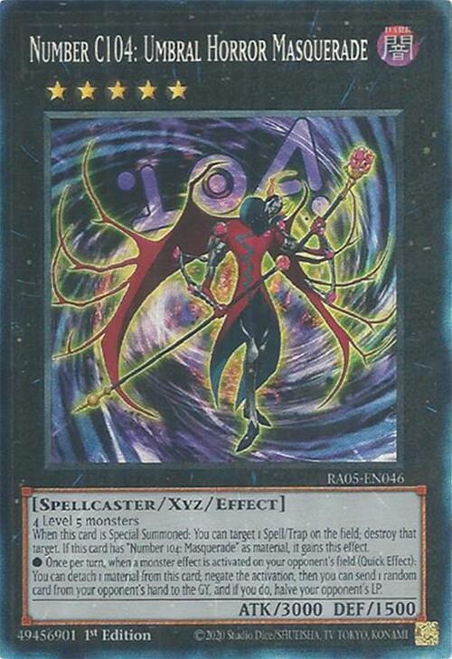 Number C104: Umbral Horror Masquerade (Collector's Rare) - RA05-EN046 - Collector's Rare - 1st Edition