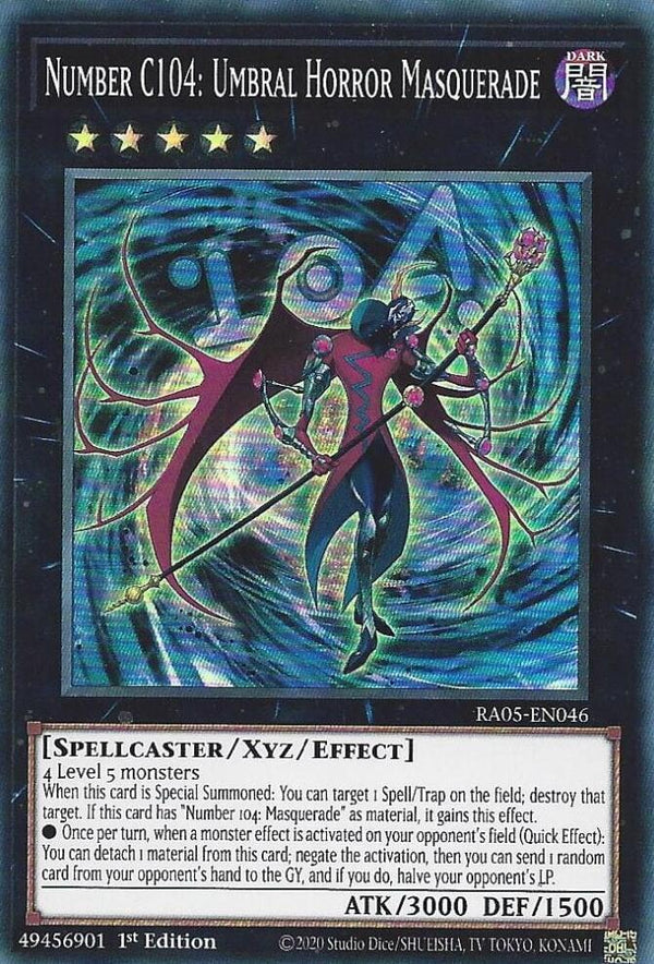Number C104: Umbral Horror Masquerade - RA05-EN046 - Super Rare - 1st Edition