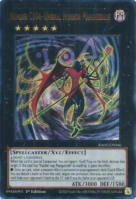 Number C104: Umbral Horror Masquerade (Ultra Rare) - RA05-EN046 - Ultra Rare - 1st Edition