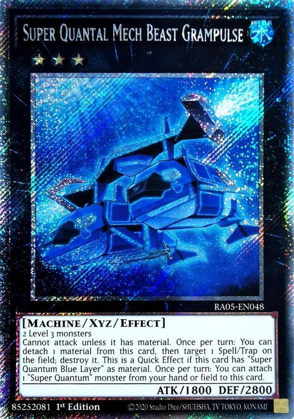 Super Quantal Mech Beast Grampulse (Platinum Secret Rare) - RA05-EN048 - Platinum Secret Rare - 1st Edition