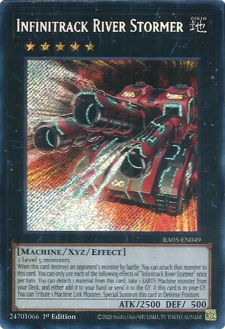 Infinitrack River Stormer (Secret Rare) - RA05-EN049 - Secret Rare - 1st Edition