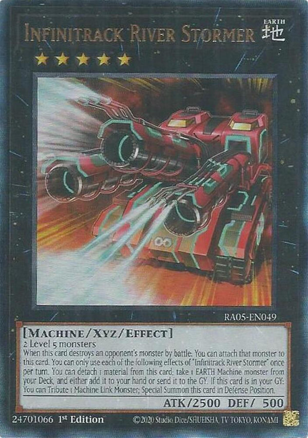Infinitrack River Stormer (PUR) - RA05-EN049 - Prismatic Ultimate Rare - 1st Edition