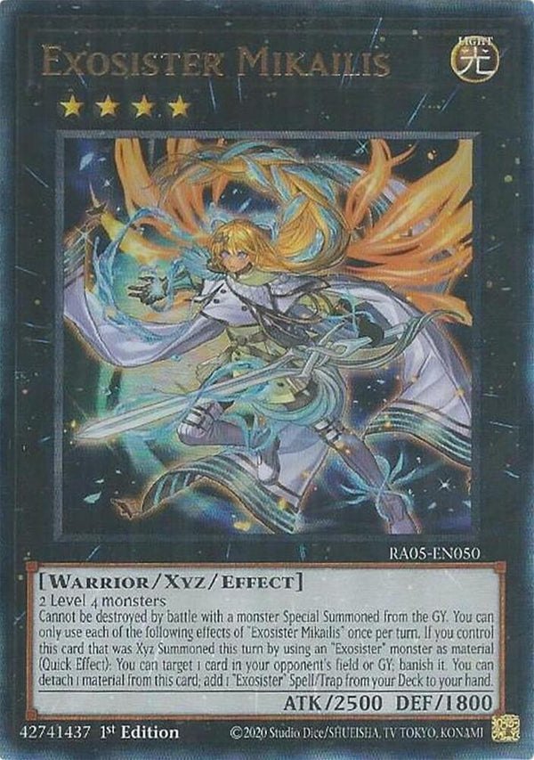 Exosister Mikailis (PUR) - RA05-EN050 - Prismatic Ultimate Rare - 1st Edition