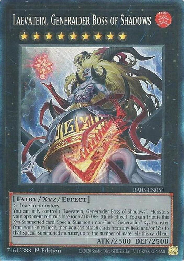 Laevatein, Generaider Boss of Shadows (Collector's Rare) - RA05-EN051 - Collector's Rare - 1st Edition