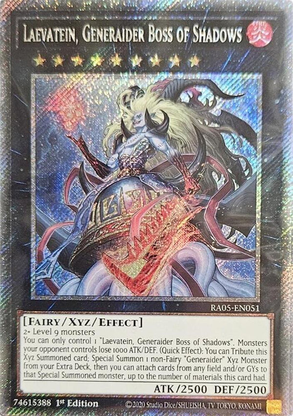 Laevatein, Generaider Boss of Shadows (Platinum Secret Rare) - RA05-EN051 - Platinum Secret Rare - 1st Edition