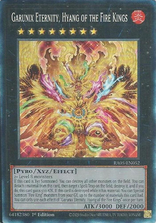 Garunix Eternity, Hyang of the Fire Kings (Collector's Rare) - RA05-EN052 - Collector's Rare - 1st Edition