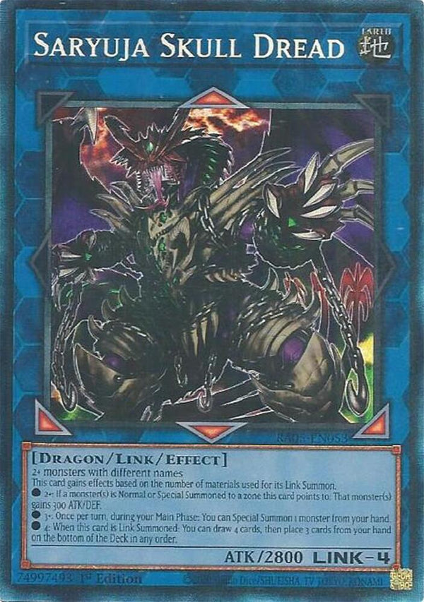 Saryuja Skull Dread (PCR) - RA05-EN053 - Prismatic Collector's Rare - 1st Edition
