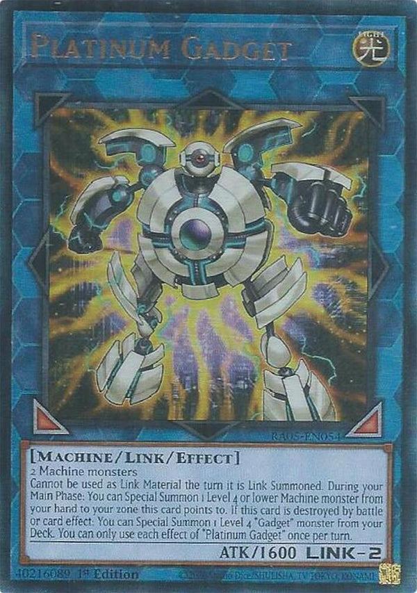 Platinum Gadget (PUR) - RA05-EN054 - Prismatic Ultimate Rare - 1st Edition
