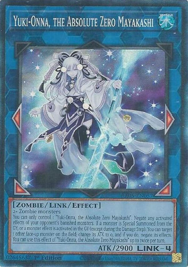 Yuki-Onna, the Absolute Zero Mayakashi (Collector's Rare) - RA05-EN057 - Collector's Rare - 1st Edition