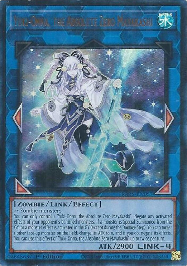 Yuki-Onna, the Absolute Zero Mayakashi (Ultra Rare) - RA05-EN057 - Ultra Rare - 1st Edition