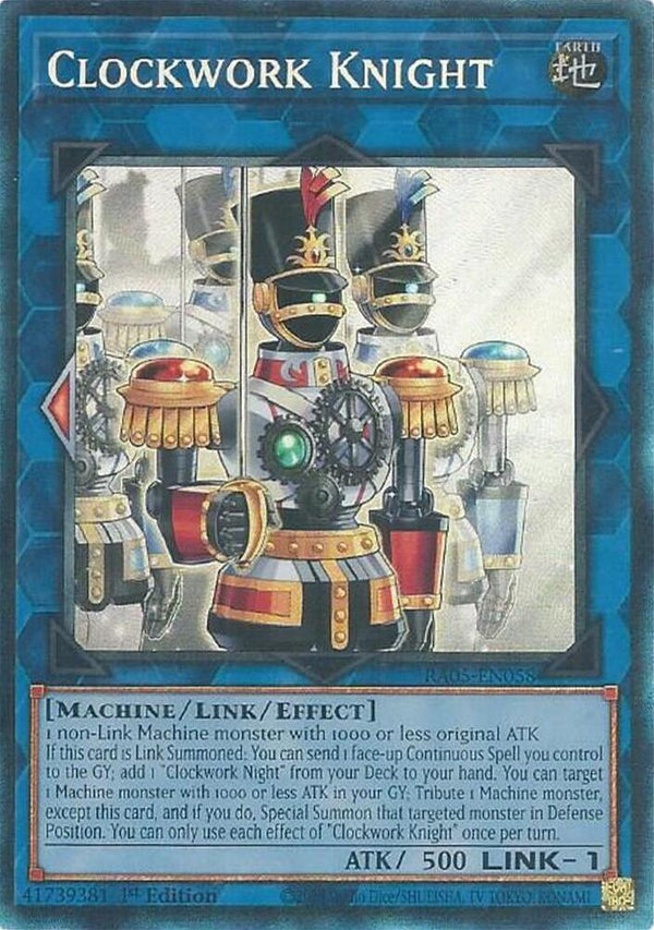 Clockwork Knight (Collector's Rare) - RA05-EN058 - Collector's Rare - 1st Edition