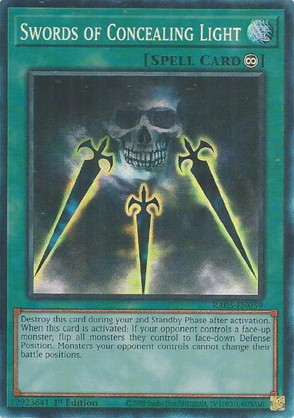 Swords of Concealing Light (Collector's Rare) - RA05-EN059 - Collector's Rare - 1st Edition