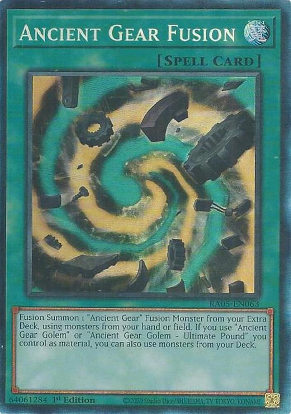 Ancient Gear Fusion (Collector's Rare) - RA05-EN063 - Collector's Rare - 1st Edition