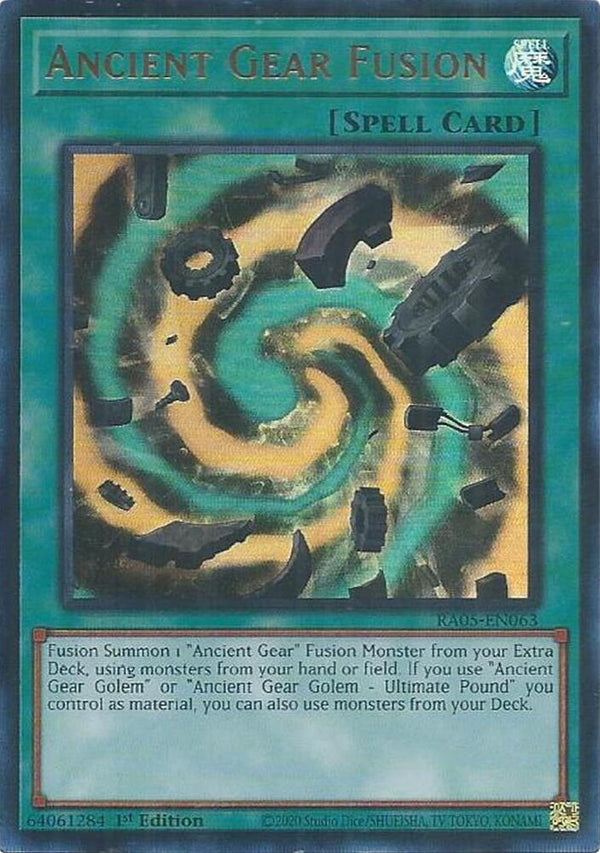 Ancient Gear Fusion (Ultra Rare) - RA05-EN063 - Ultra Rare - 1st Edition
