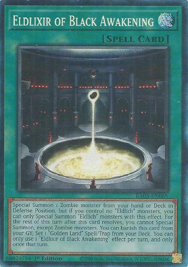 Eldlixir of Black Awakening (Collector's Rare) - RA05-EN065 - Collector's Rare - 1st Edition