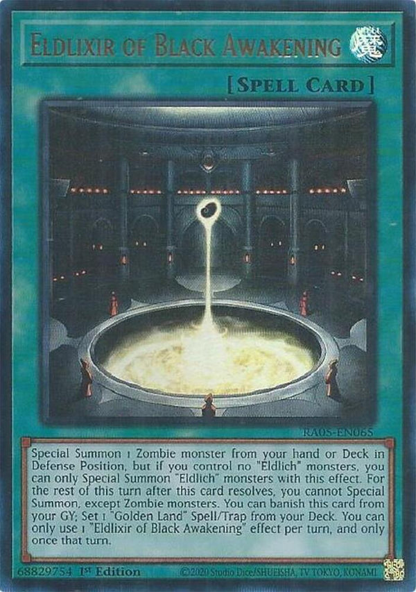 Eldlixir of Black Awakening (Ultra Rare) - RA05-EN065 - Ultra Rare - 1st Edition