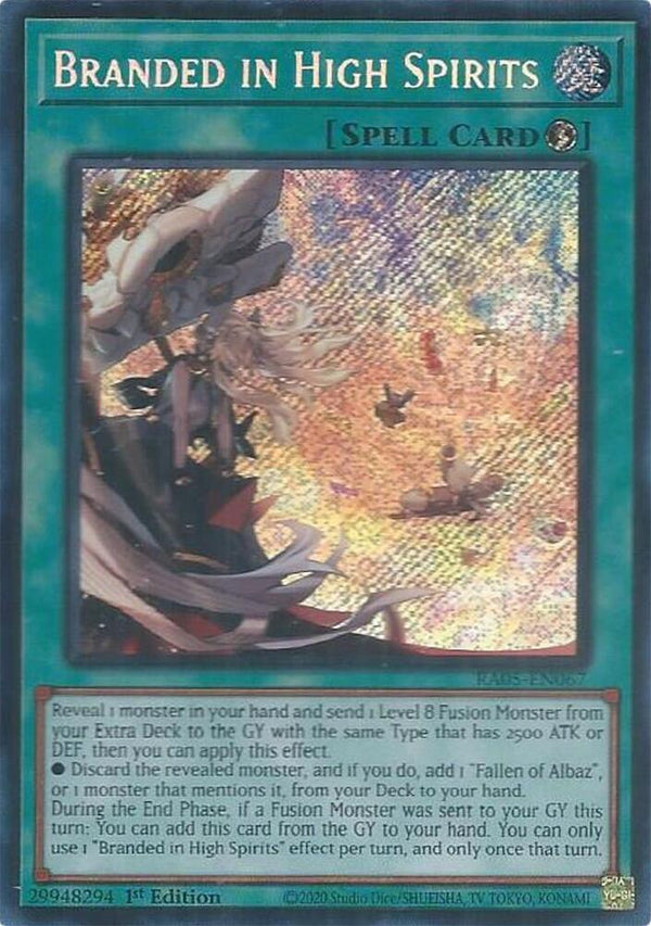 Branded in High Spirits (Secret Rare) - RA05-EN067 - Secret Rare - 1st Edition