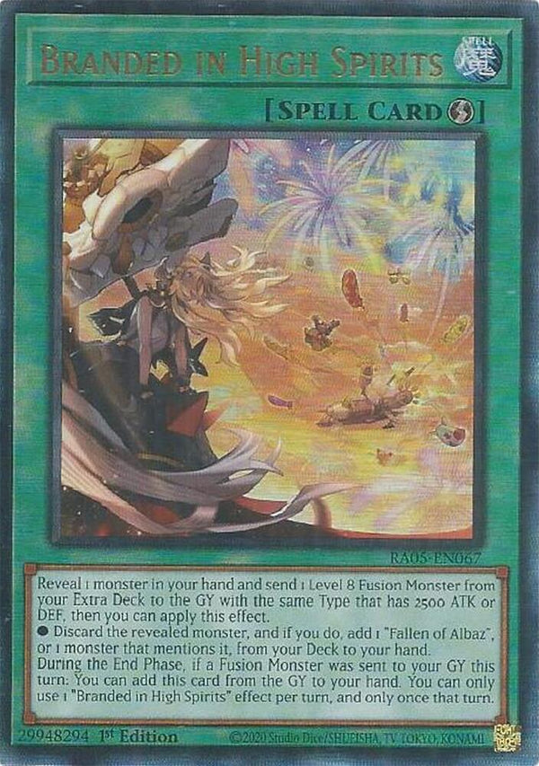 Branded in High Spirits (PUR) - RA05-EN067 - Prismatic Ultimate Rare - 1st Edition