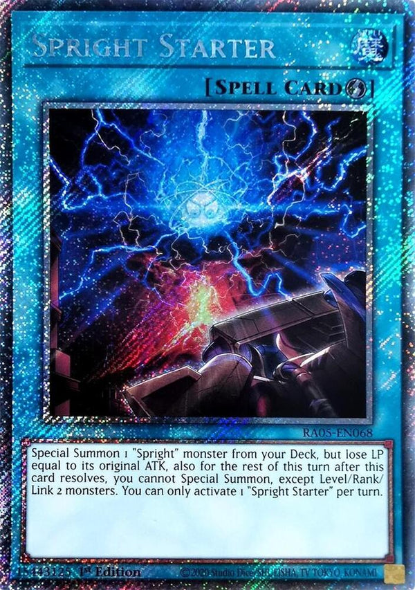 Spright Starter (Platinum Secret Rare) - RA05-EN068 - Platinum Secret Rare - 1st Edition