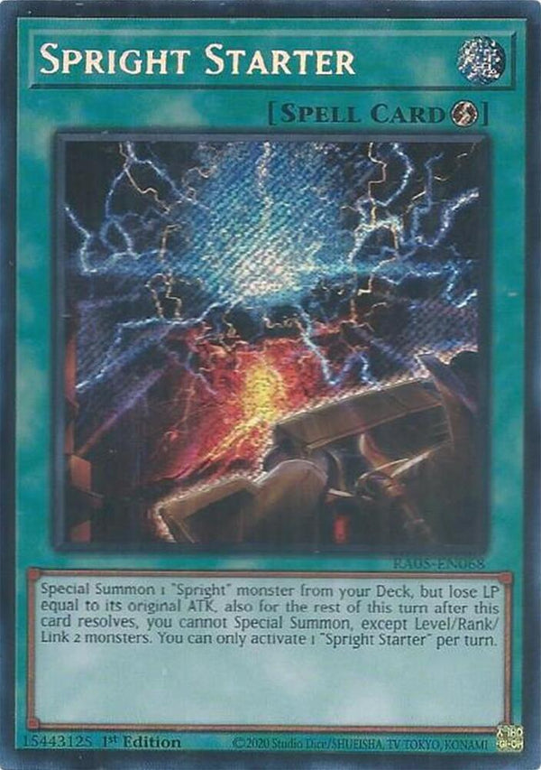 Spright Starter (Secret Rare) - RA05-EN068 - Secret Rare - 1st Edition