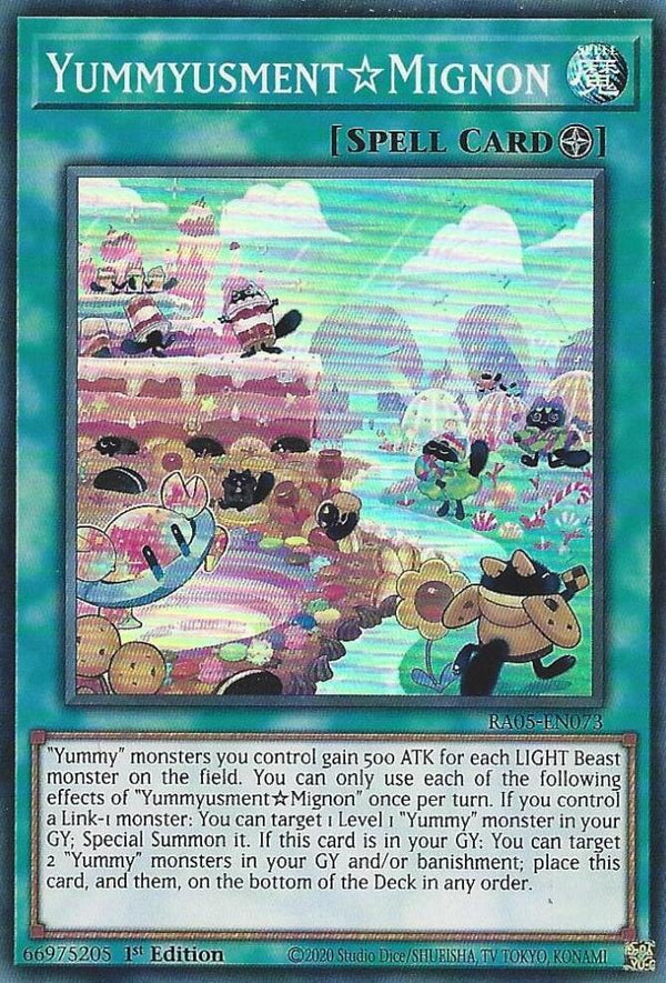 Yummyusment☆Mignon - RA05-EN073 - Super Rare - 1st Edition