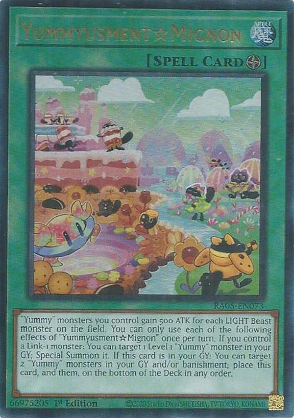 Yummyusment☆Mignon (PUR) - RA05-EN073 - Prismatic Ultimate Rare - 1st Edition