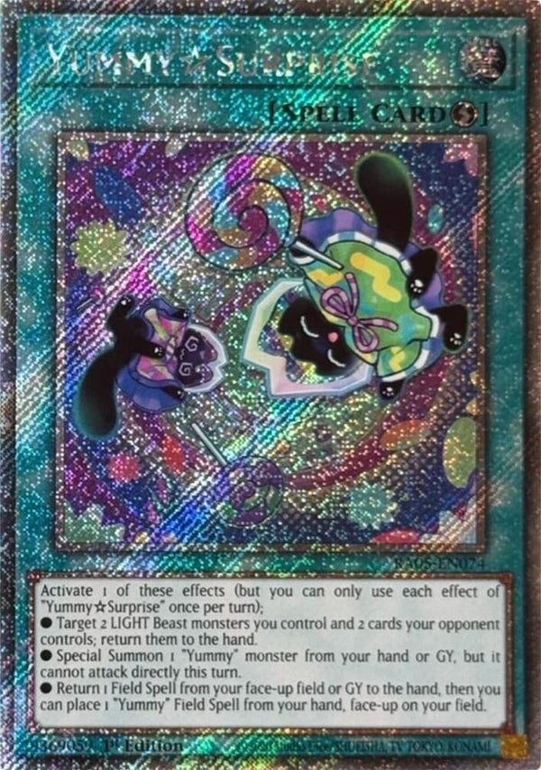 YummySurprise (Platinum Secret Rare) - RA05-EN074 - Platinum Secret Rare - 1st Edition
