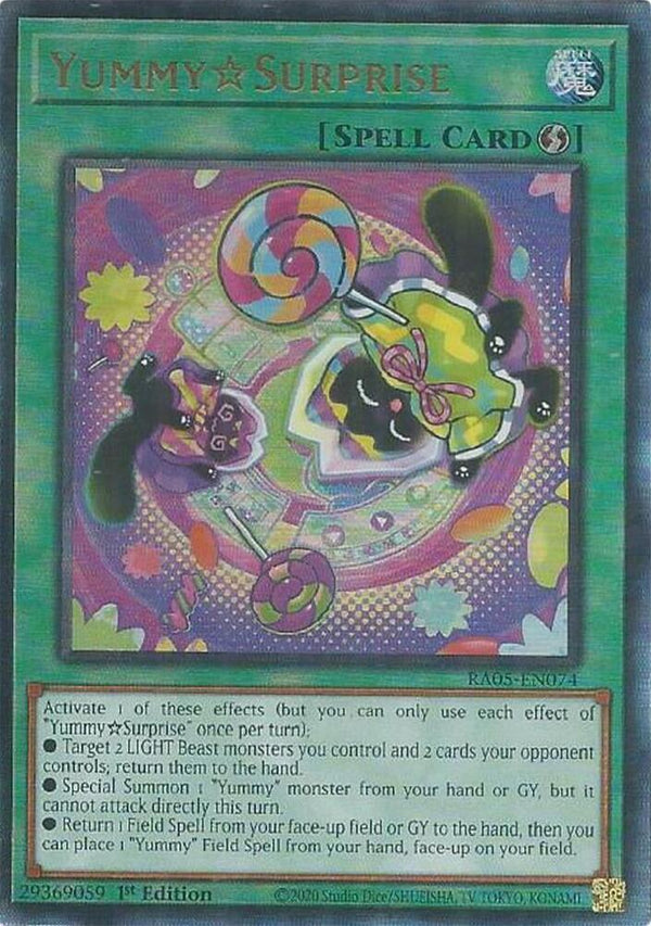 YummySurprise (PUR) - RA05-EN074 - Prismatic Ultimate Rare - 1st Edition