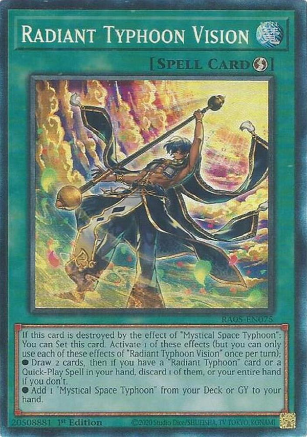 Radiant Typhoon Vision (Collector's Rare) - RA05-EN075 - Collector's Rare - 1st Edition