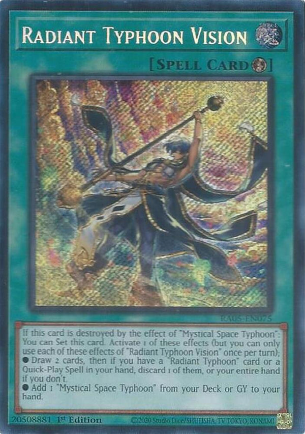 Radiant Typhoon Vision (Secret Rare) - RA05-EN075 - Secret Rare - 1st Edition