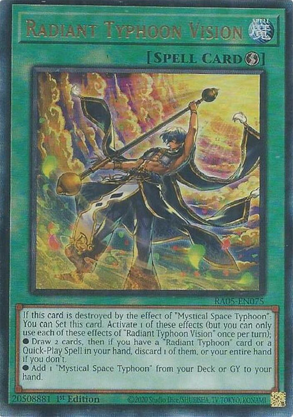 Radiant Typhoon Vision (PUR) - RA05-EN075 - Prismatic Ultimate Rare - 1st Edition