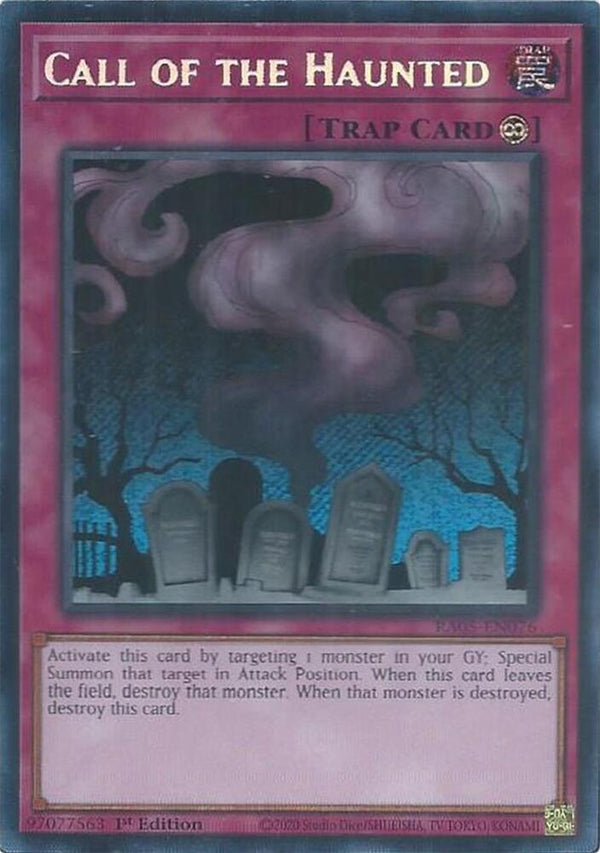 Call of the Haunted (Secret Rare) - RA05-EN076 - Secret Rare - 1st Edition