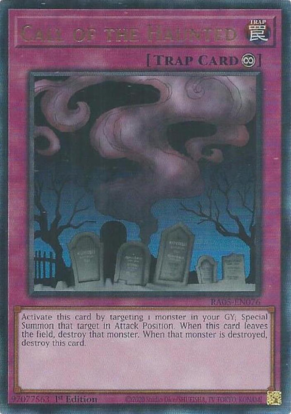 Call of the Haunted (PUR) - RA05-EN076 - Prismatic Ultimate Rare - 1st Edition