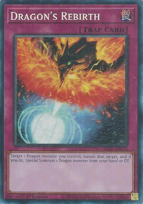 Dragon's Rebirth (Collector's Rare) - RA05-EN078 - Collector's Rare - 1st Edition