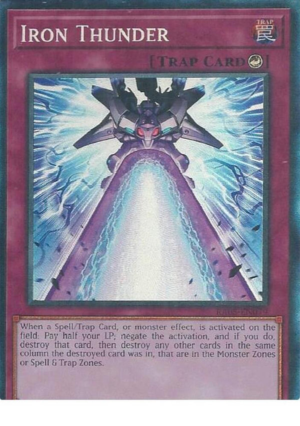Iron Thunder (Collector's Rare) - RA05-EN079 - Collector's Rare - 1st Edition
