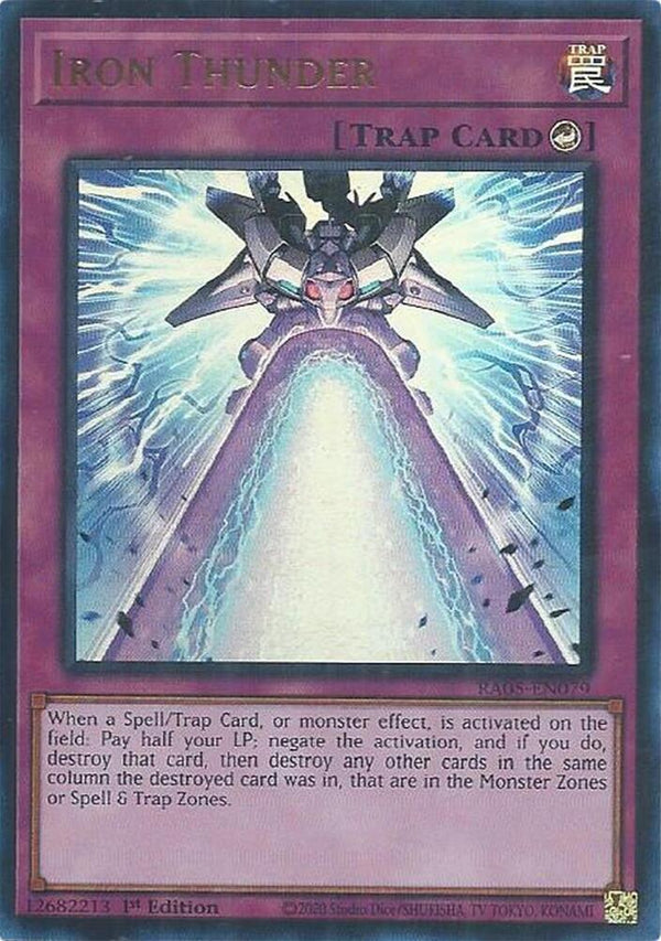 Iron Thunder (Ultra Rare) - RA05-EN079 - Ultra Rare - 1st Edition