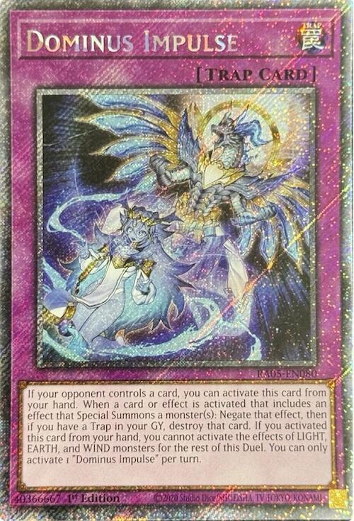 Dominus Impulse (Platinum Secret Rare) - RA05-EN080 - Platinum Secret Rare - 1st Edition