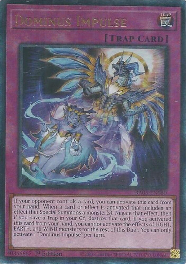 Dominus Impulse (PUR) - RA05-EN080 - Prismatic Ultimate Rare - 1st Edition