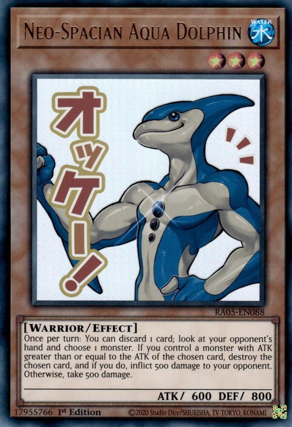 Neo-Spacian Aqua Dolphin - RA05-EN088 - Ultra Rare - 1st Edition