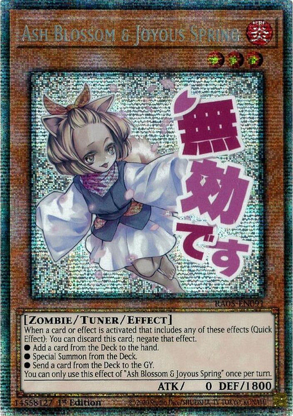 Ash Blossom & Joyous Spring - RA05-EN091 - Starlight Rare - 1st Edition