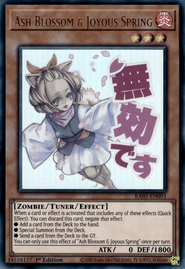 Ash Blossom & Joyous Spring - RA05-EN091 - Ultra Rare - 1st Edition