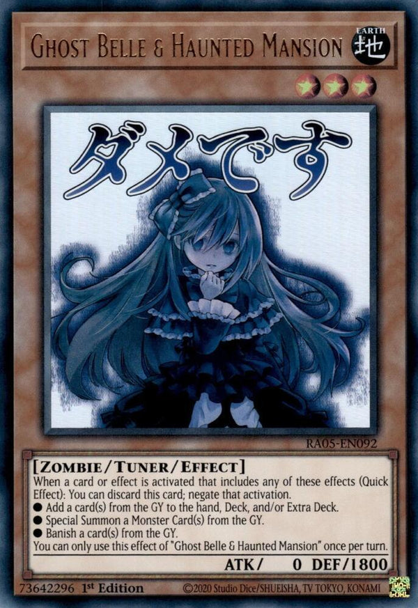 Ghost Belle & Haunted Mansion - RA05-EN092 - Ultra Rare - 1st Edition