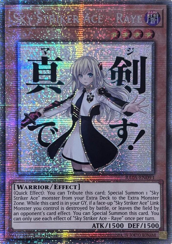 Sky Striker Ace - Raye - RA05-EN093 - Starlight Rare - 1st Edition
