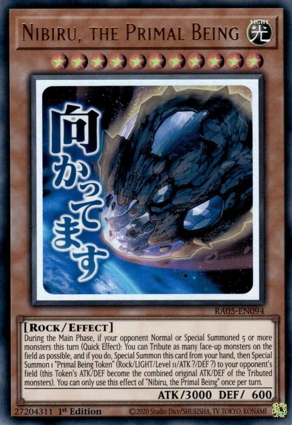Nibiru, the Primal Being - RA05-EN094 - Ultra Rare - 1st Edition